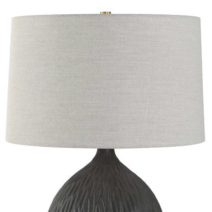 Satin Black Table Lamp