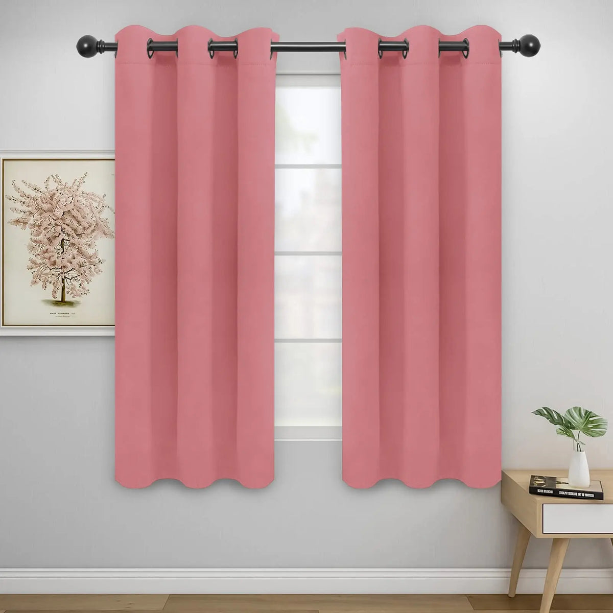 Modern Blackout Curtains | Thermal Insulated, Noise Reducing, Grommet Top | Wide Size Range, Set of 2