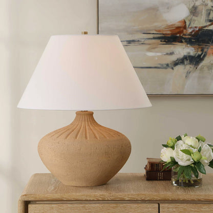 Terracotta Table Lamp