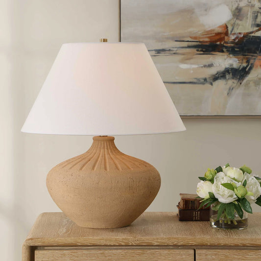 Terracotta Table Lamp