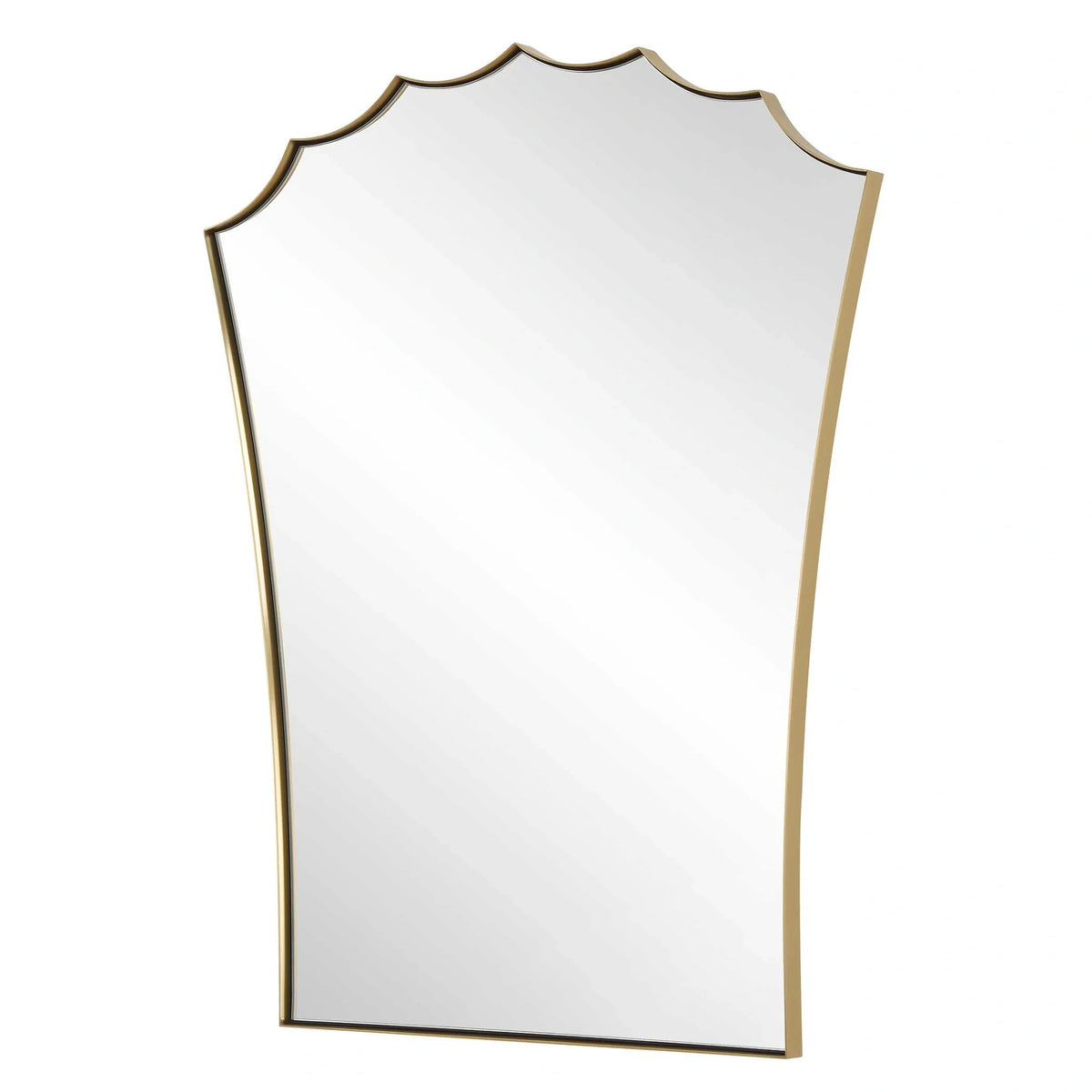 Scalloped Arched Vanity Mirror