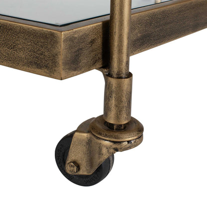 Antique Brass Bar Cart