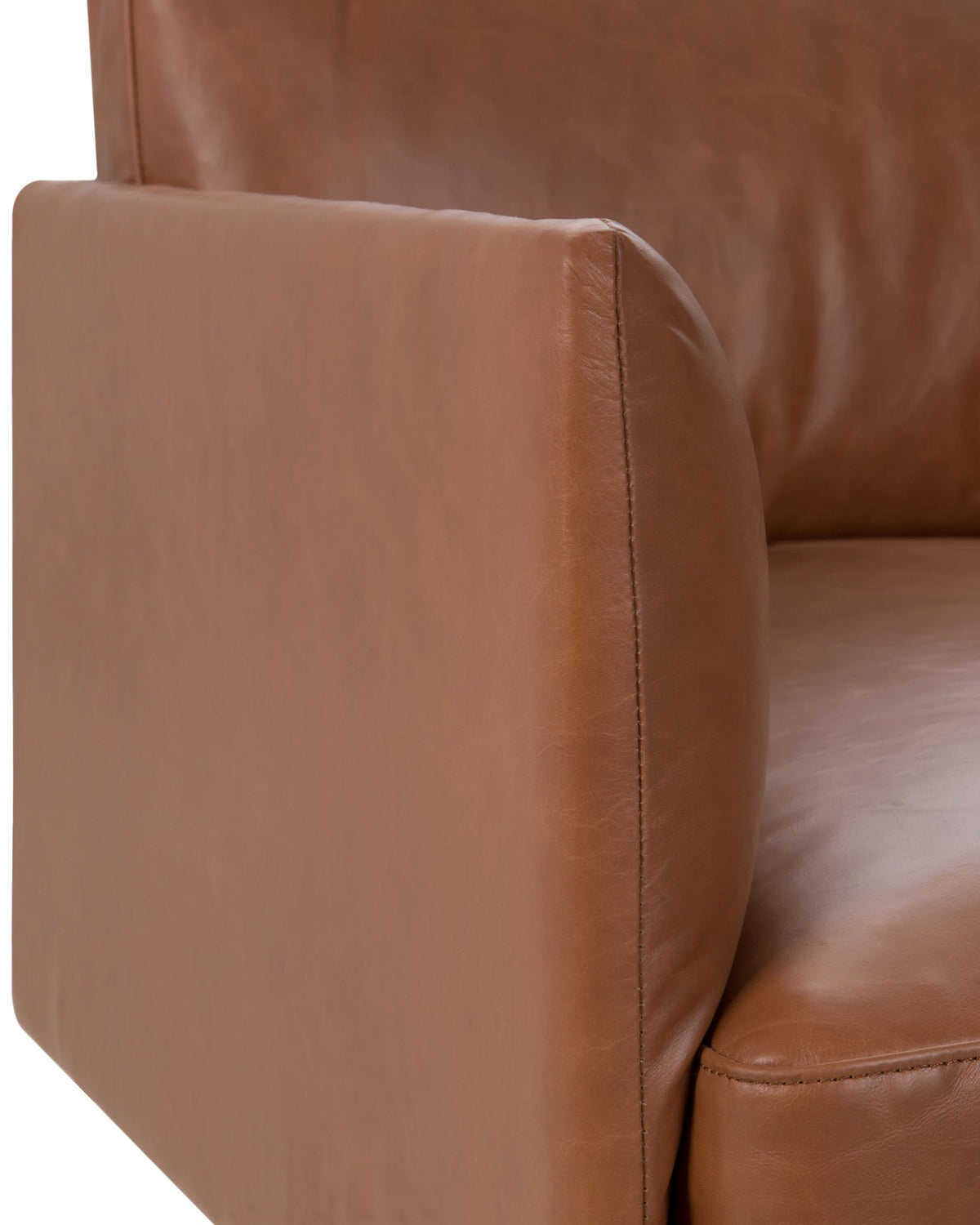 Toriko - Toriko Lounge Chair, Tan Premium Leather | FINAL SALE