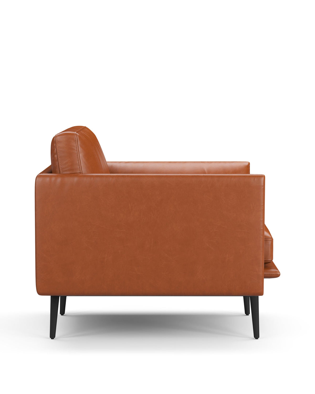 Toriko Lounge Chair – Premium Tan Leather | Final Sale