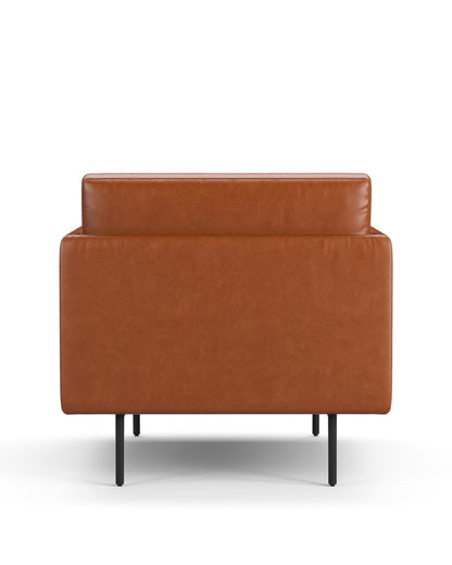 Toriko - Toriko Lounge Chair, Tan Premium Leather | FINAL SALE