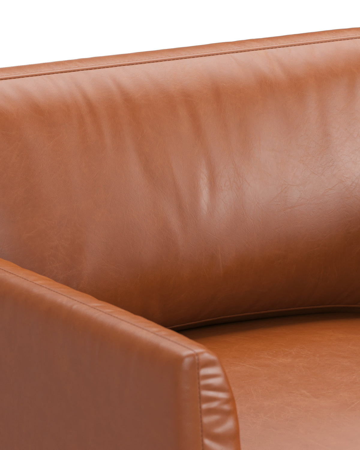 Toriko - Toriko Lounge Chair, Tan Premium Leather | FINAL SALE