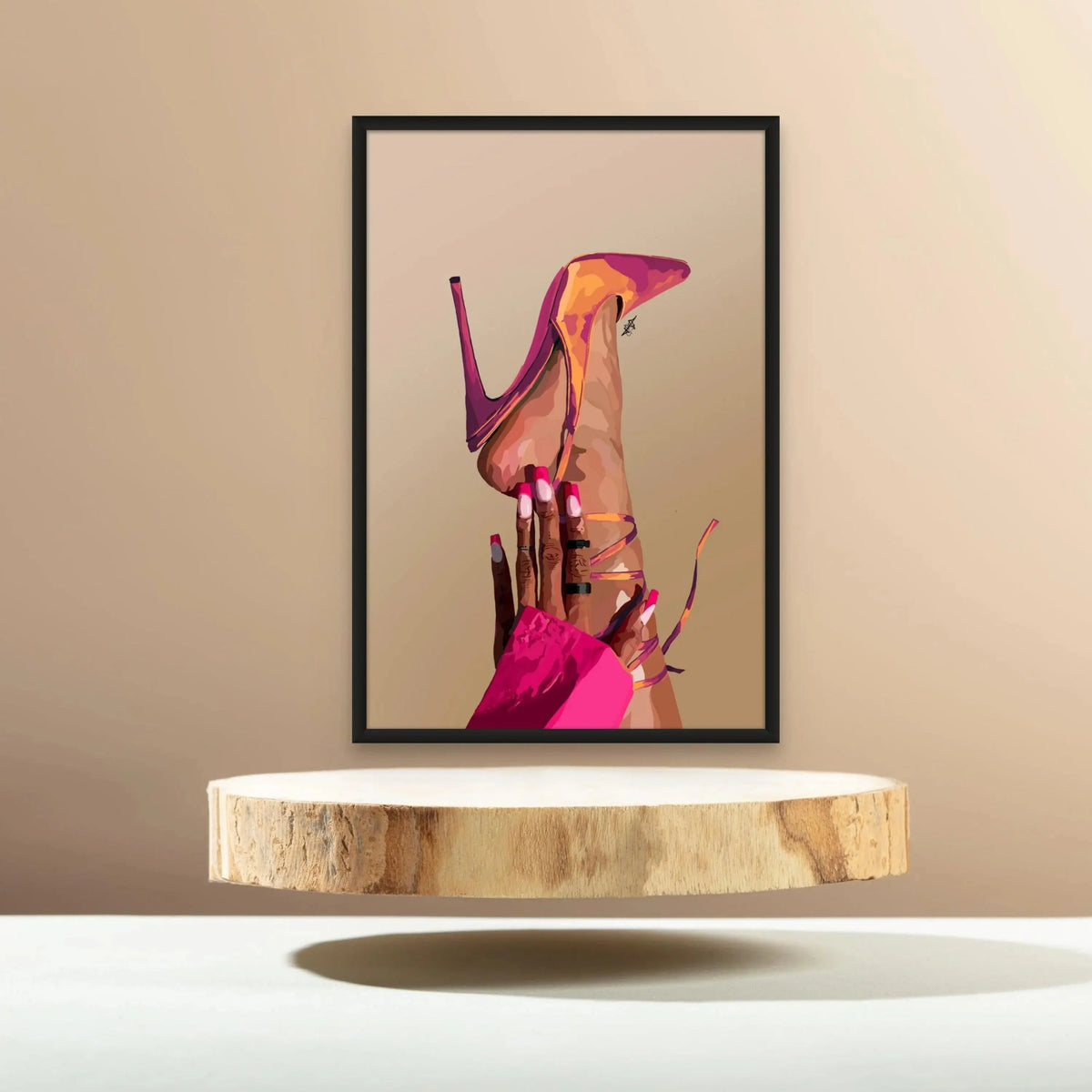 Sophisticated II - Elegant Black Wall Art Print for Home and Office Decor