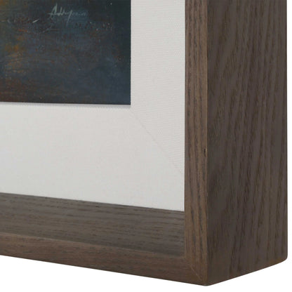 Framed Abstract Lake Print