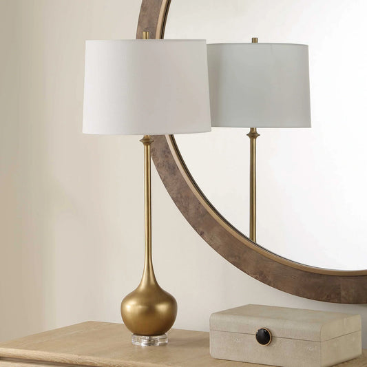 Antique Gold Buffet Lamp