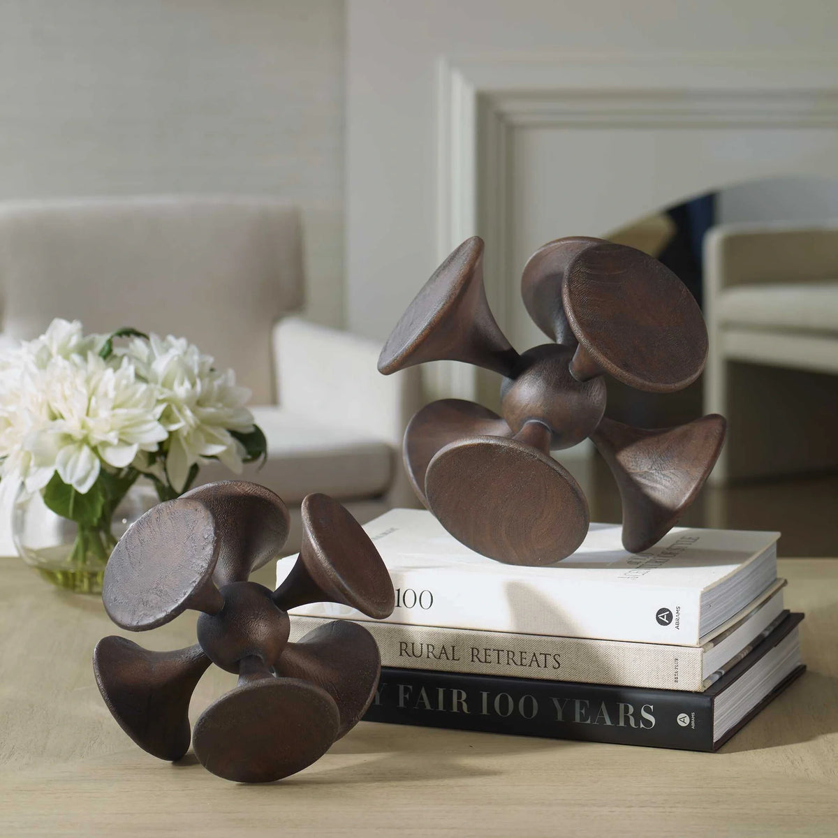 Harmony Dark Wooden Sculptures Set/2