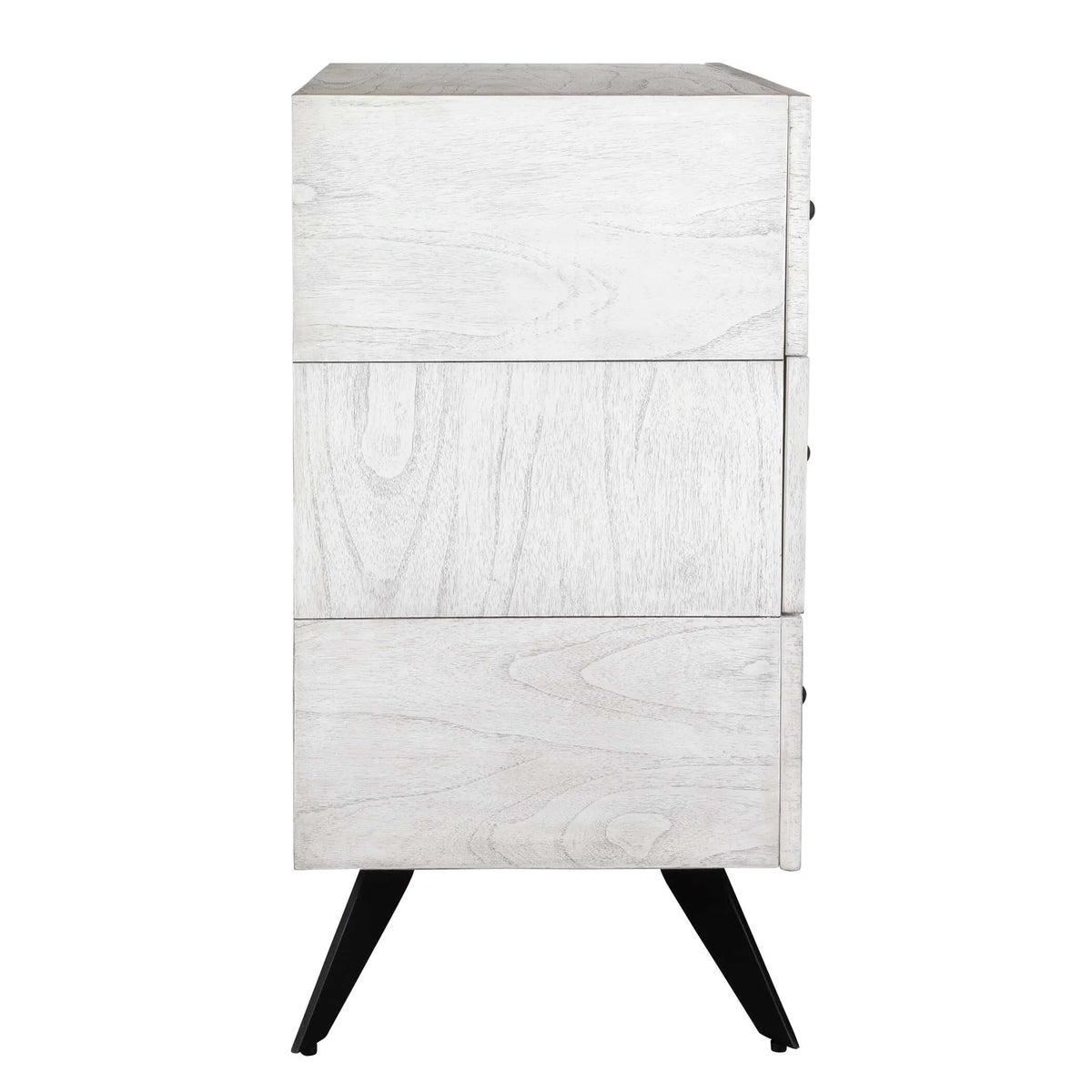 3 Drawer White Chest