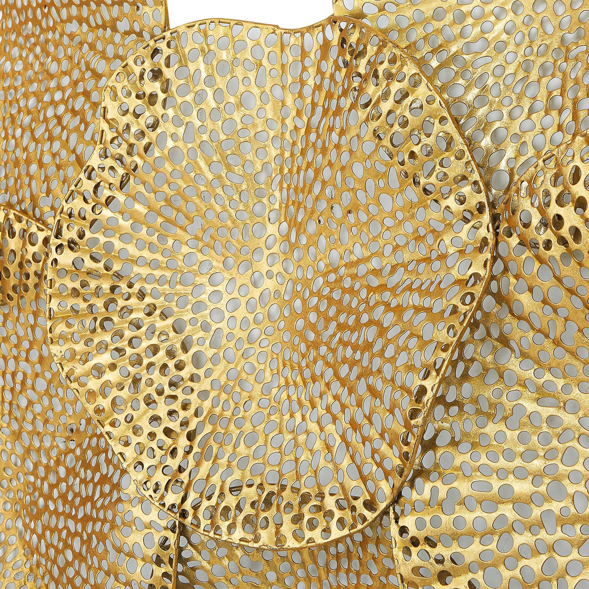 Antiqued Gold Metal Wall Art