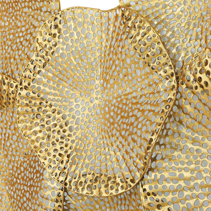 Antiqued Gold Metal Wall Art