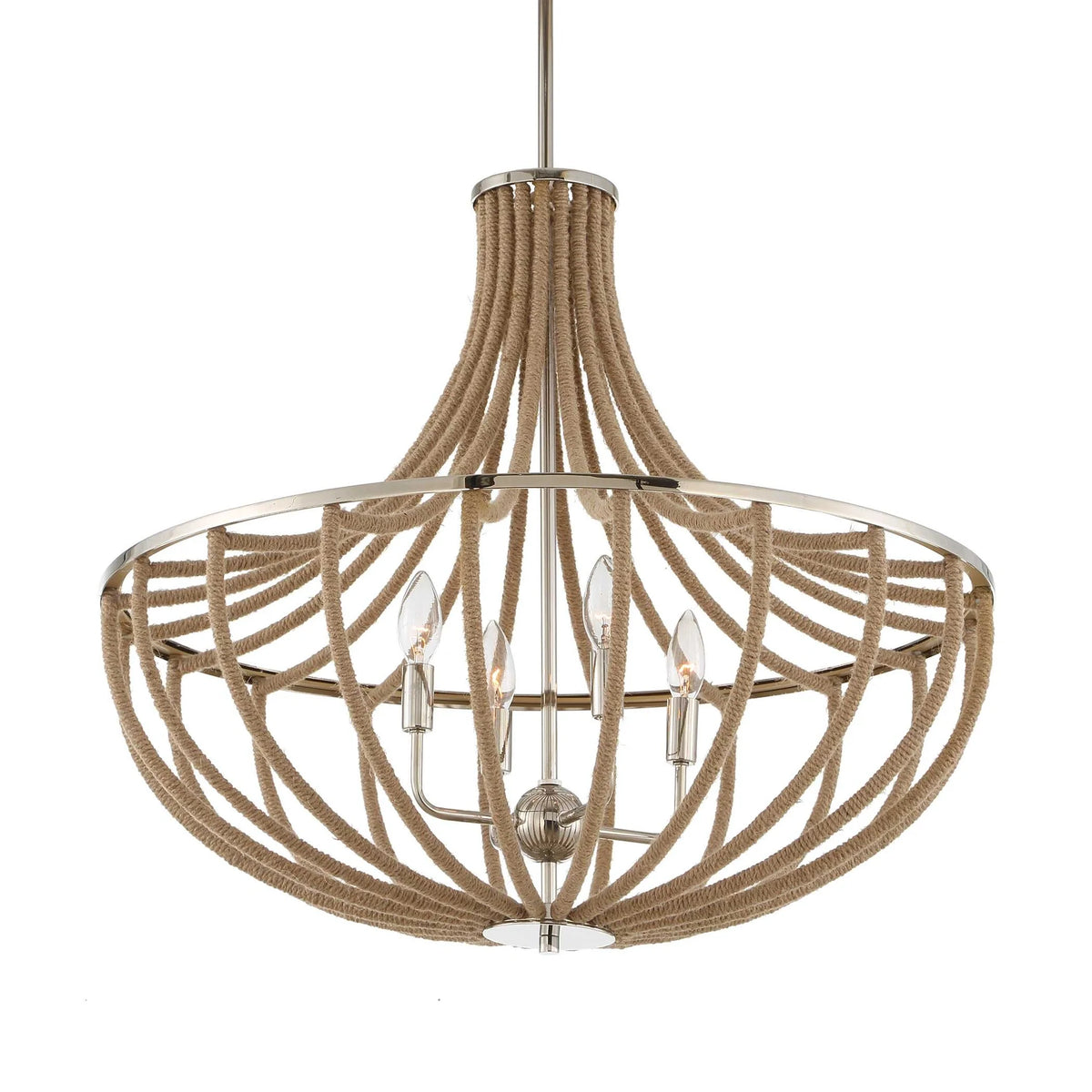 4 Light Rope Empire Chandelier