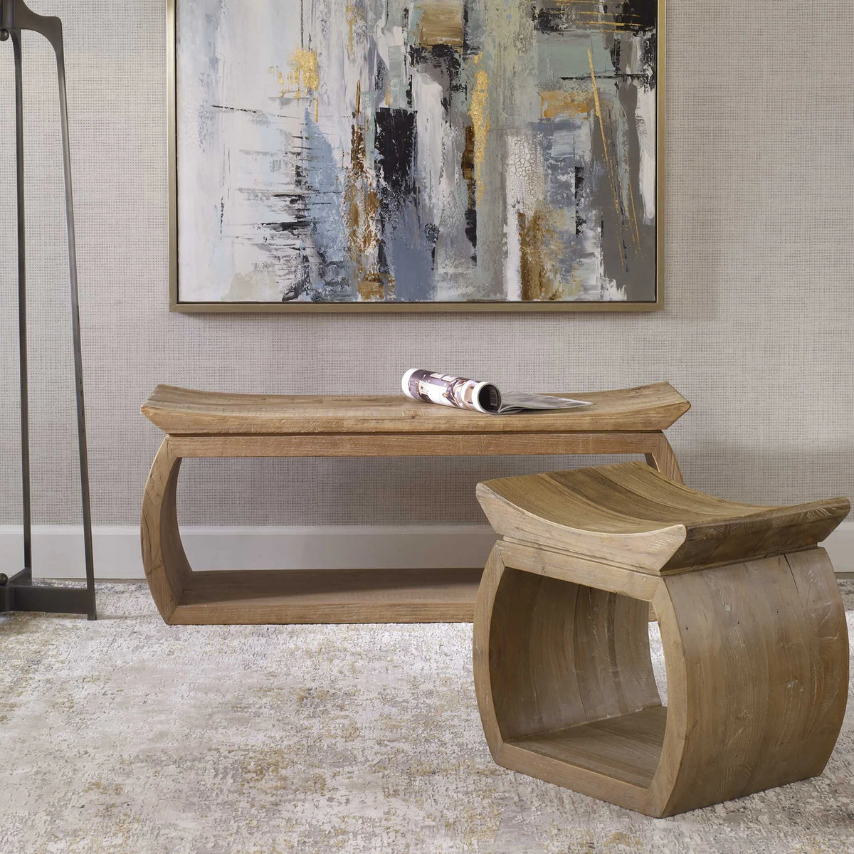 Elm Accent Stool