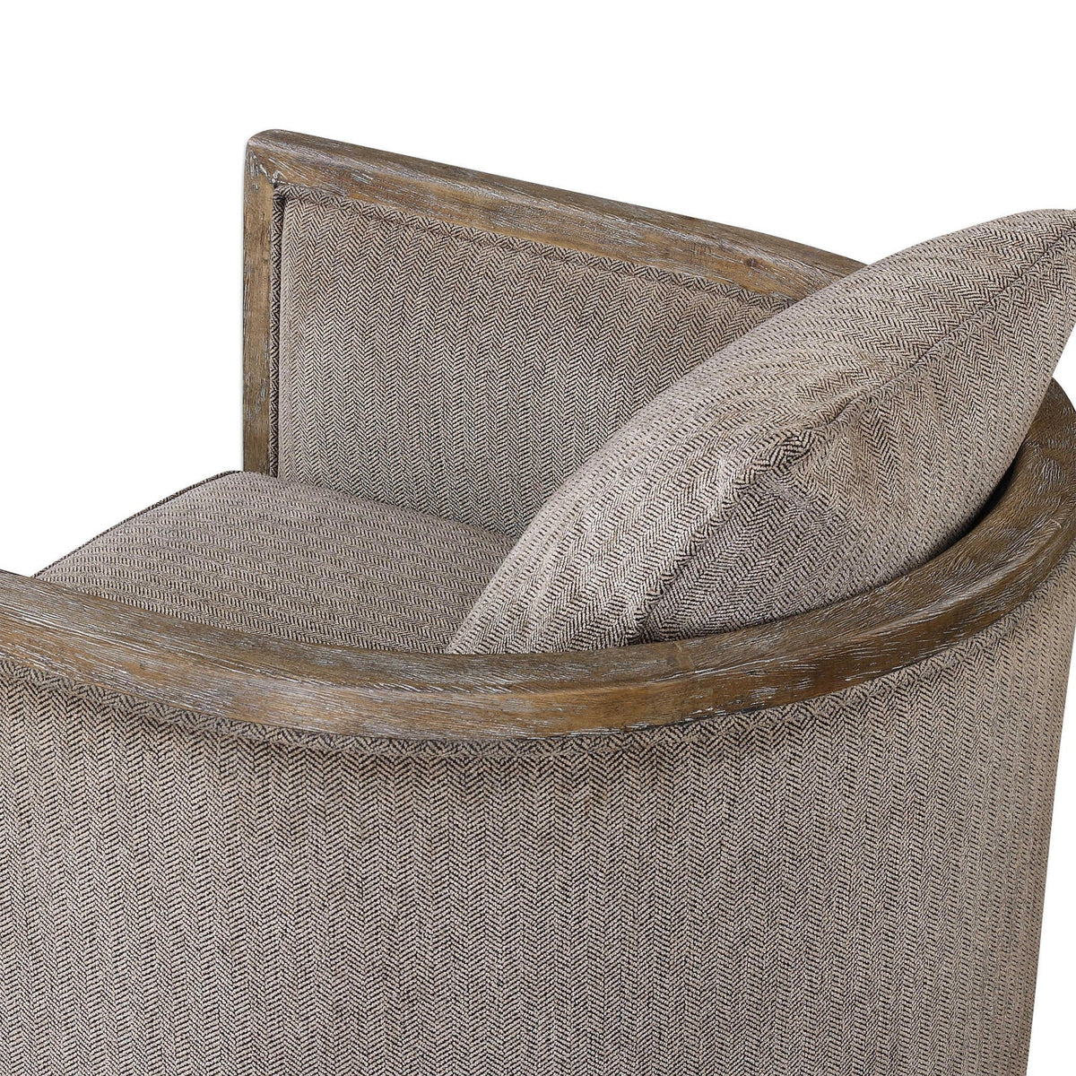 Gray Chenille Accent Chair