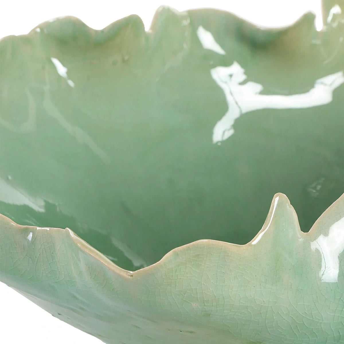 Green Glass Bowl