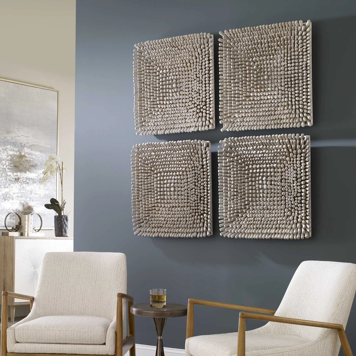 Satin Black Wood Wall Panel