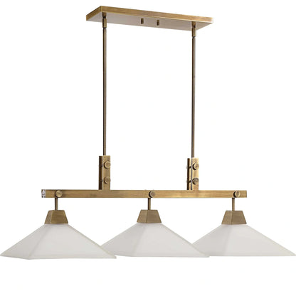 Industrial 3 Light Linear Chandelier