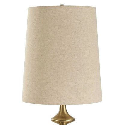 Brown Marble Buffet Lamp