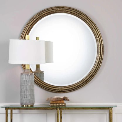 Round Gold Mirror