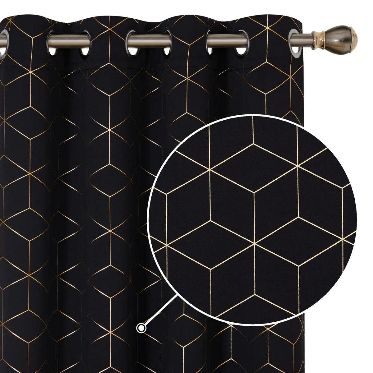 Blackout Curtain Panels | 100% Polyester, Thermal Insulated, Grommet Top | Wide Size Range, Set of 2