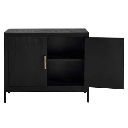 Ebony Oak Veneer Cabinet