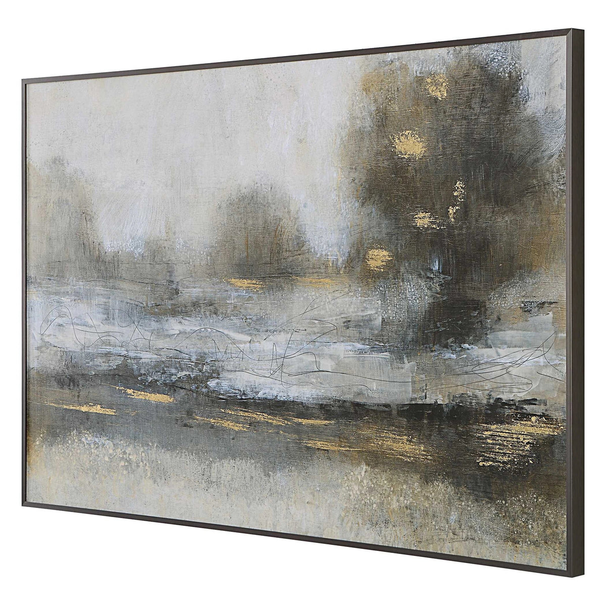 Misty Landscape Framed Print