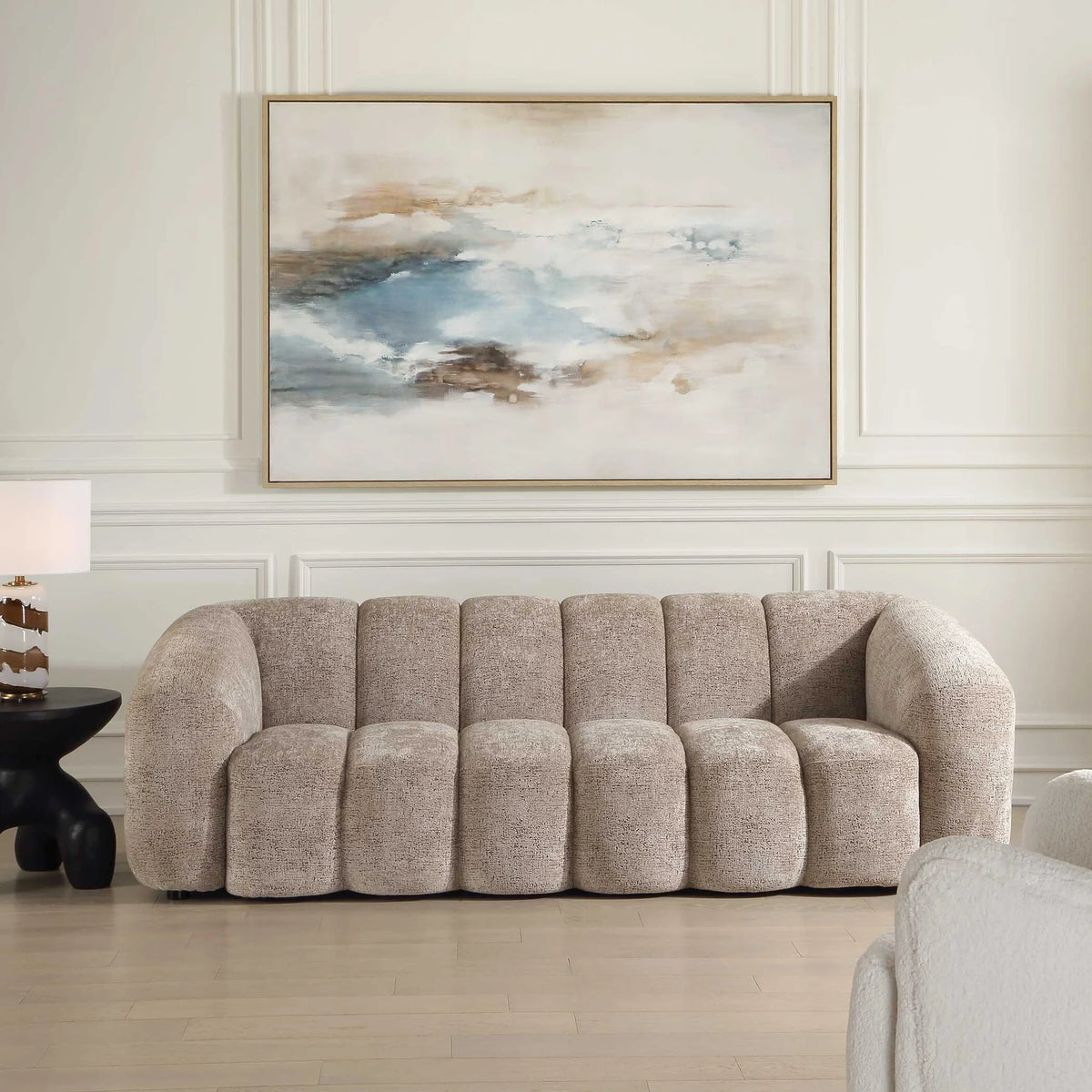 Upholstered Chenille Sofa