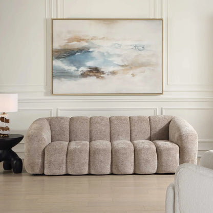 Upholstered Chenille Sofa