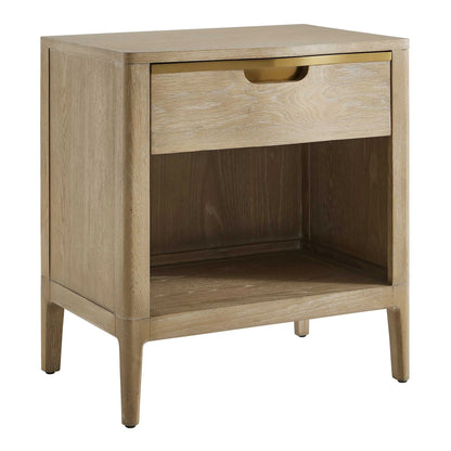Natural Wood Side Table