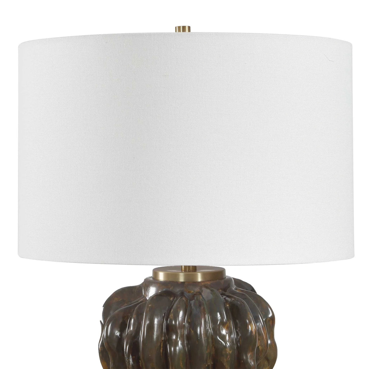 Brown Glass Table Lamp