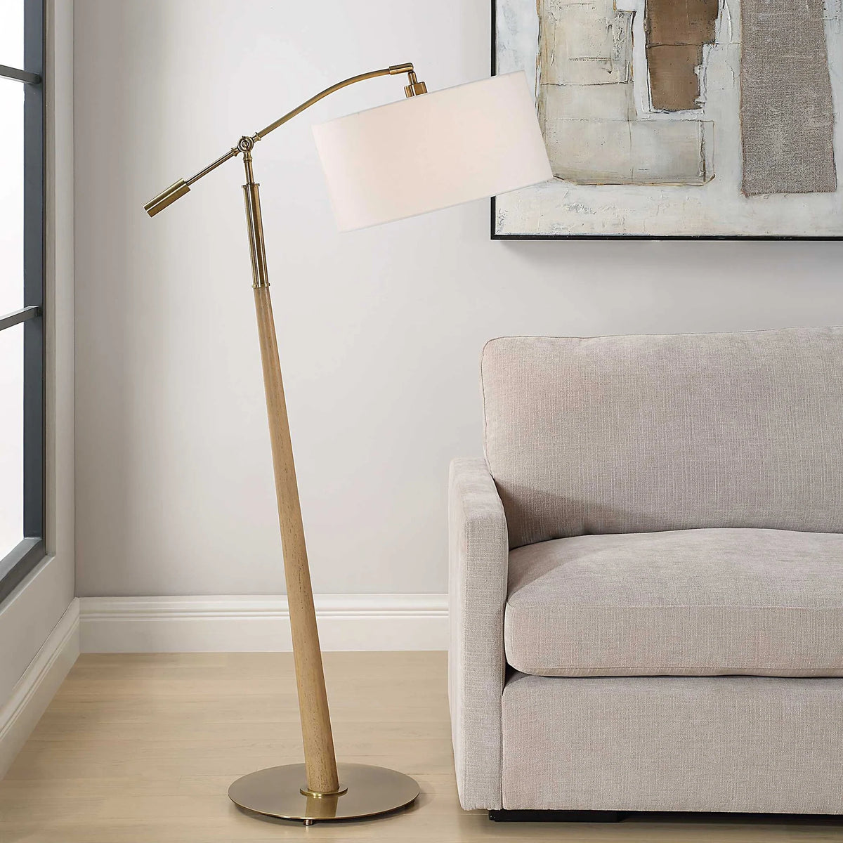 Wooden Floor Lamp