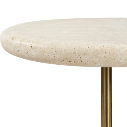 Travertine Drink Table
