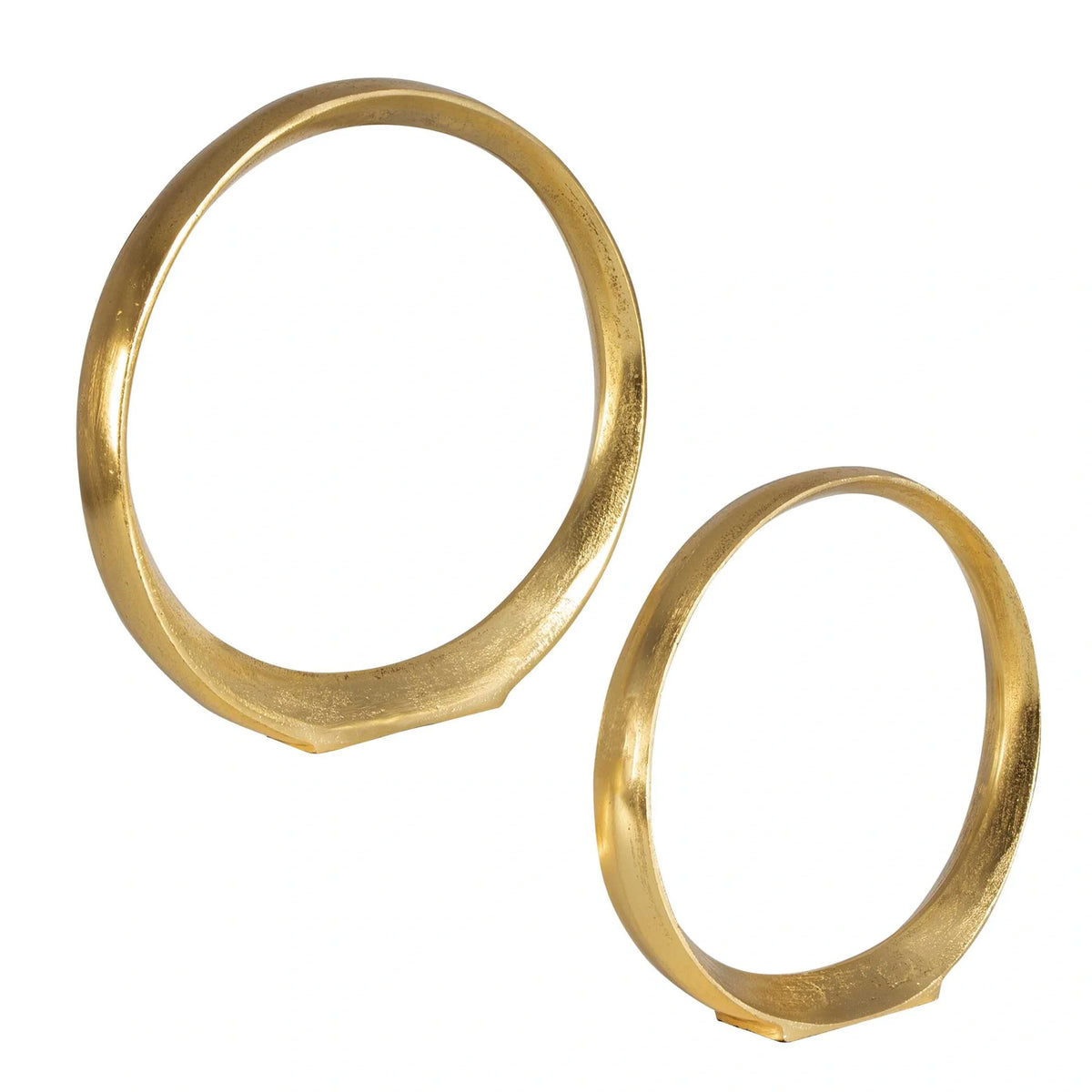 Gold Ring Sculptures Set/2