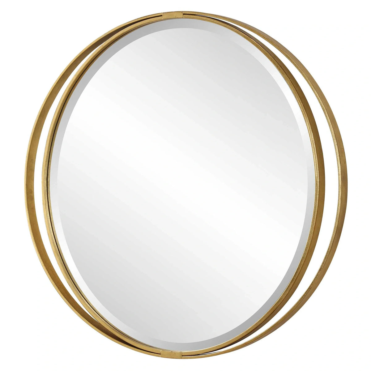 Oval Gold Mirror