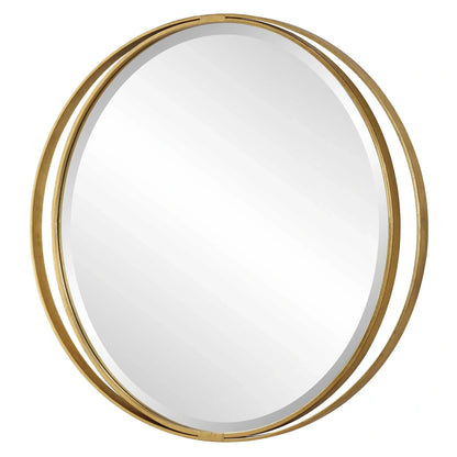 Oval Gold Mirror