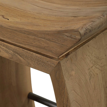 Modern Wood Counter Stool