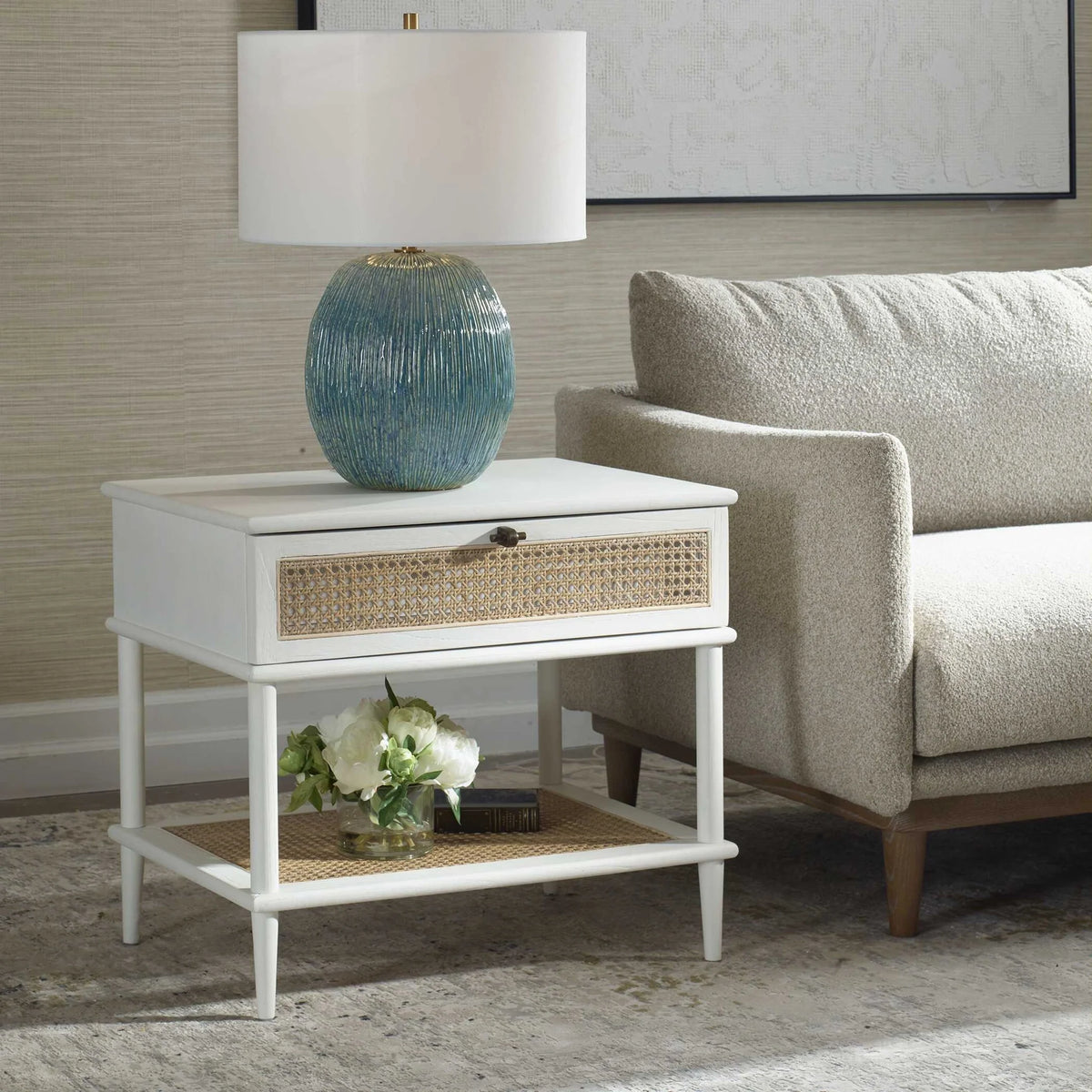 Rattan Side Table
