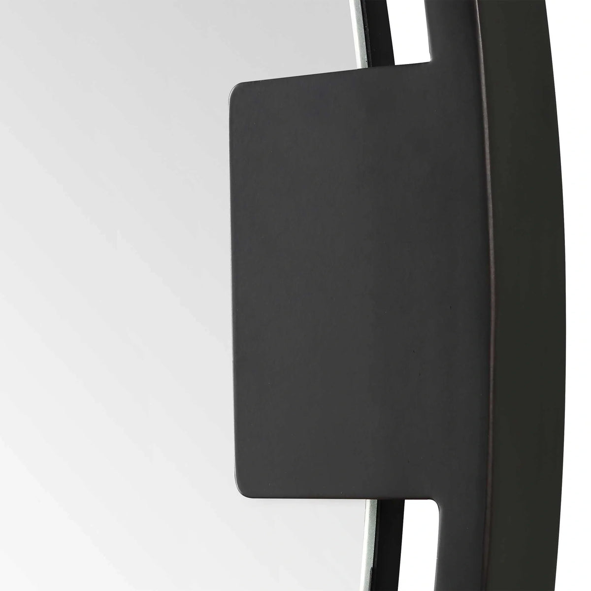 Black Round Mirror