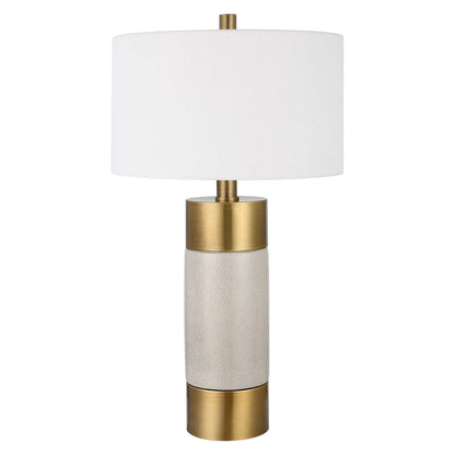 Ivory & Brass Table Lamp