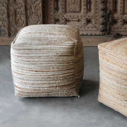 Beige Pouf
