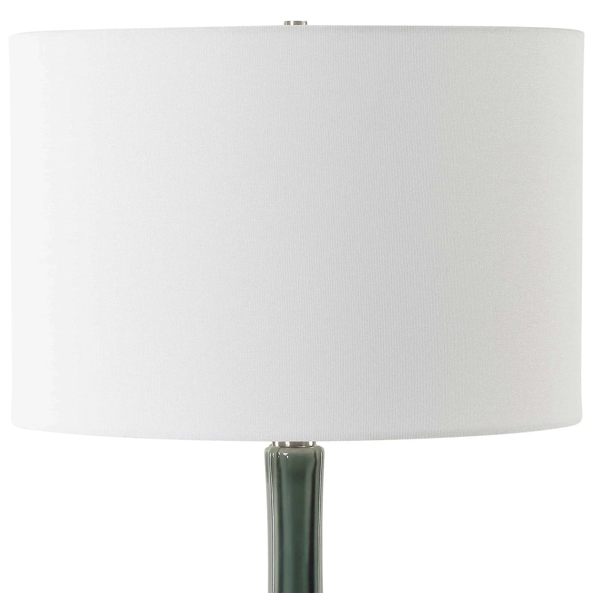 Green Glass Table Lamp