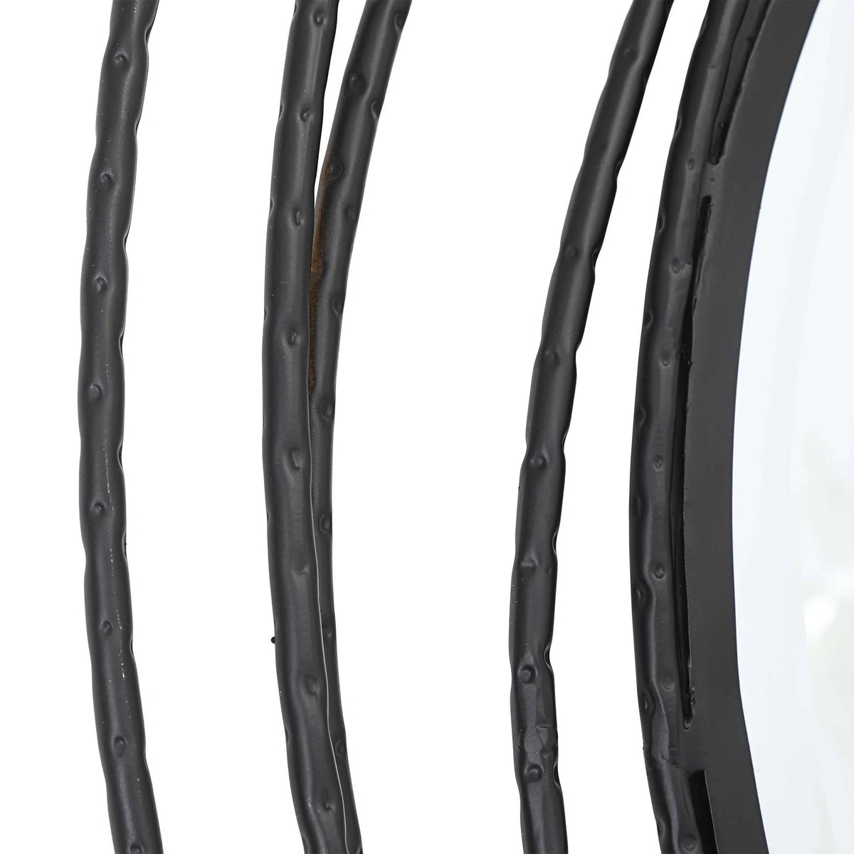 Black Round Mirror