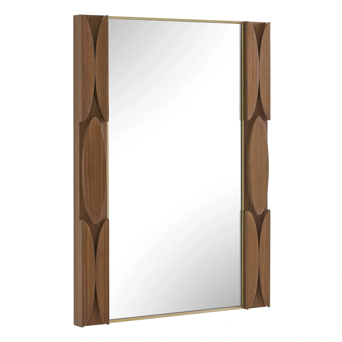 Mid-Century Wood Mirror