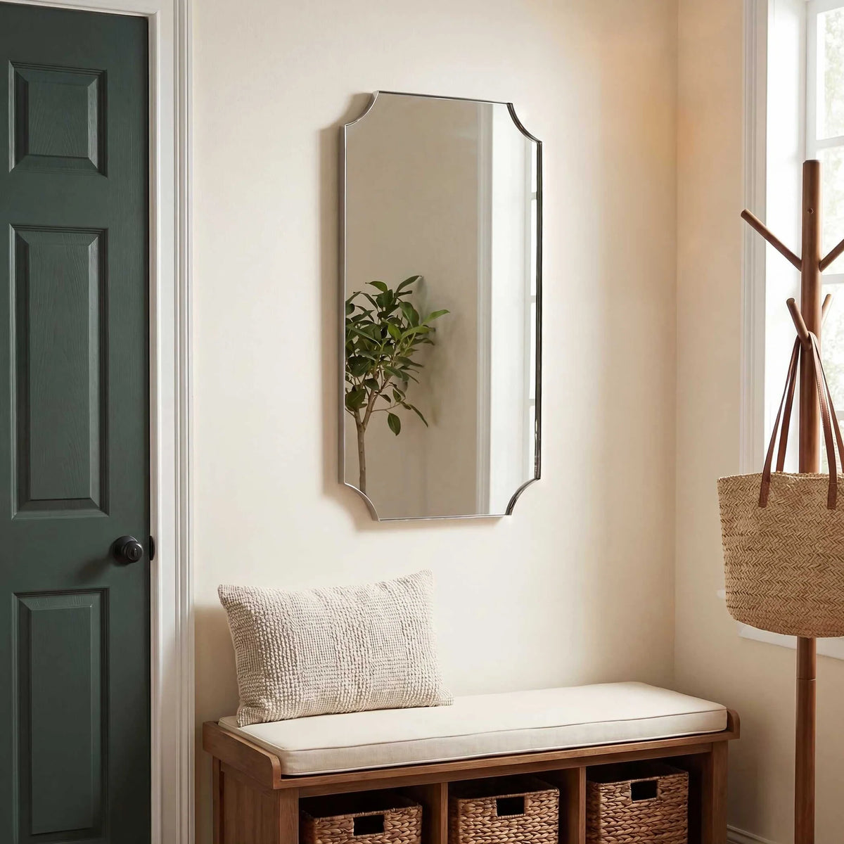 Scalloped Corner Mirror
