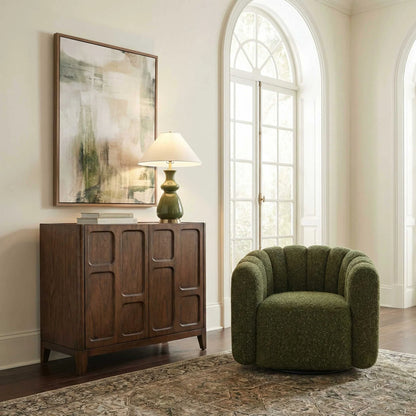 2-Door Walnut Cabinet
