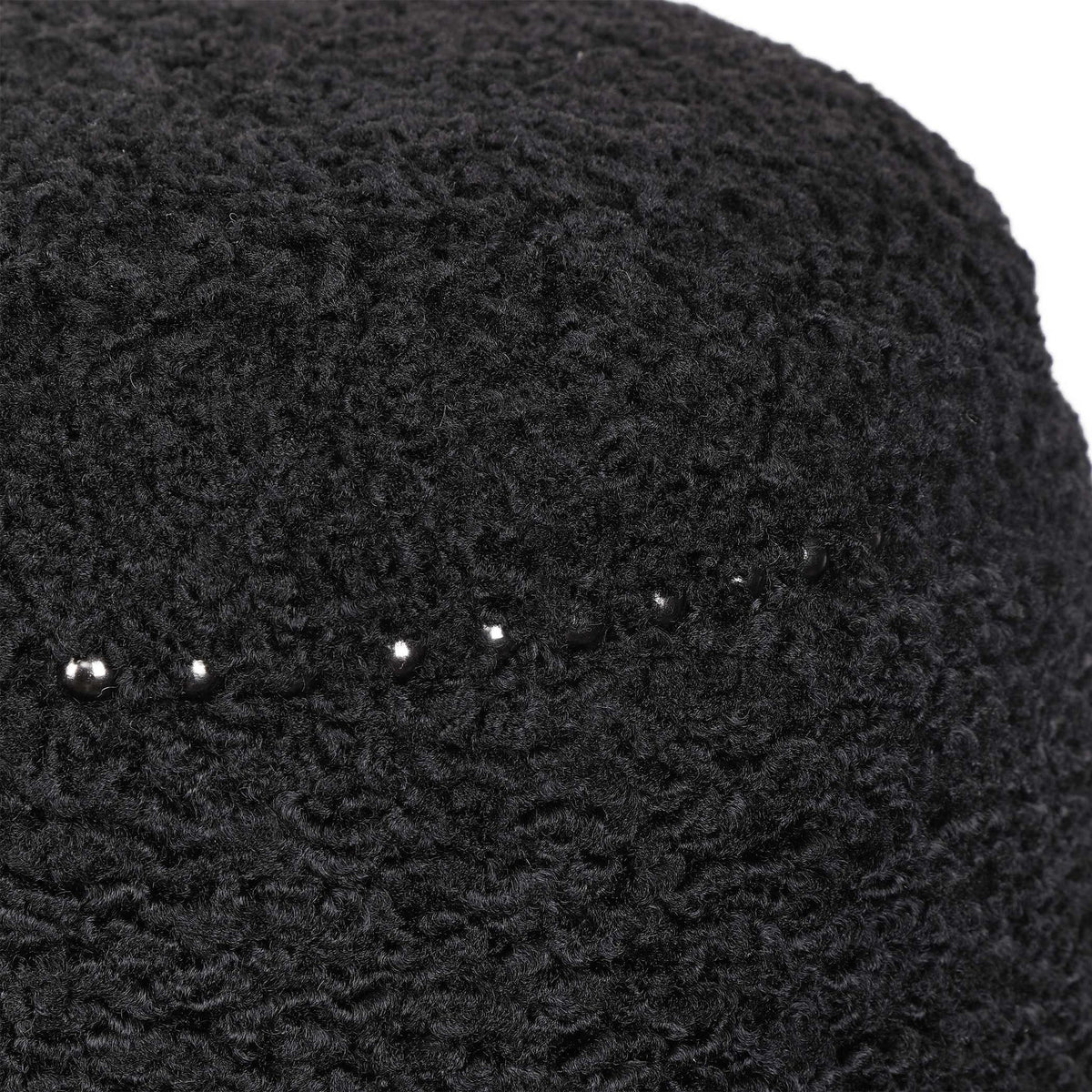 Faux Shearling Ottoman
