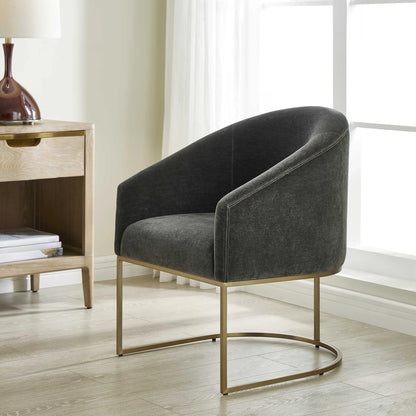 Curved Steel Dining Chair