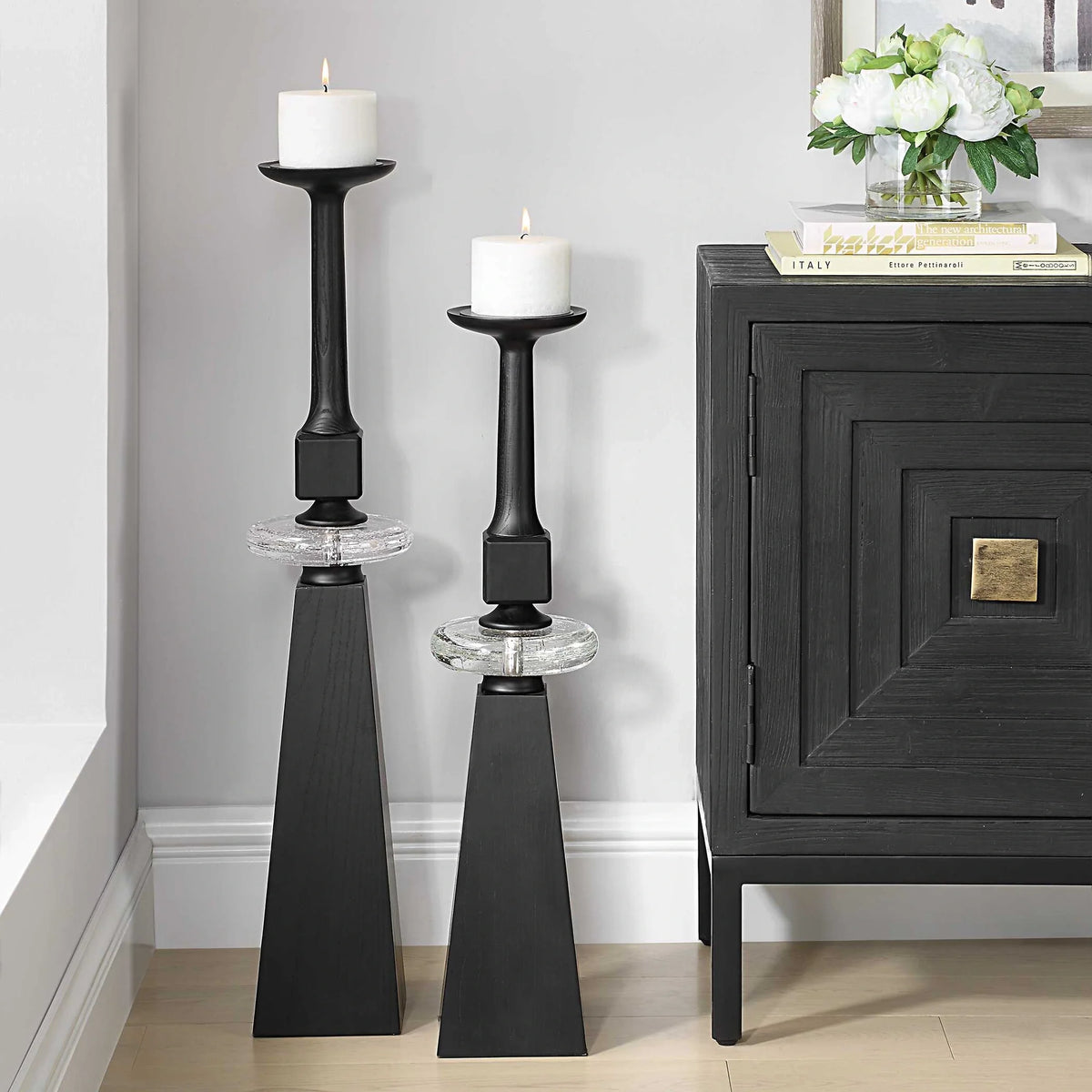 Floor Candleholders, Set of 2